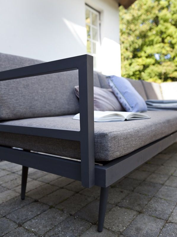 Rio Lounge Bed, Gray Incl. Puter