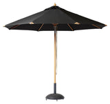 Rio Parasol w. vipp, svart olefin, ø3,3