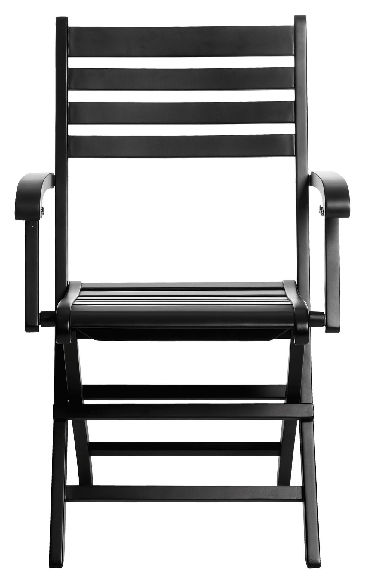 York Folding Chair m/Armrests Black