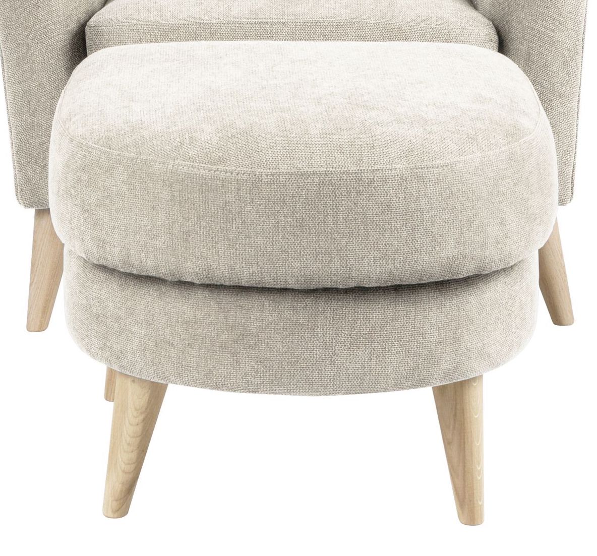 Claire Footstool - Beige