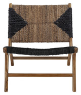 Bloomingville Grant Lounge Chair, Black, Teak