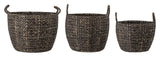 Bloomingville Nael Basket Gray, Water Hyacinth