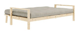 Knottesofa, lakkert furu, lin