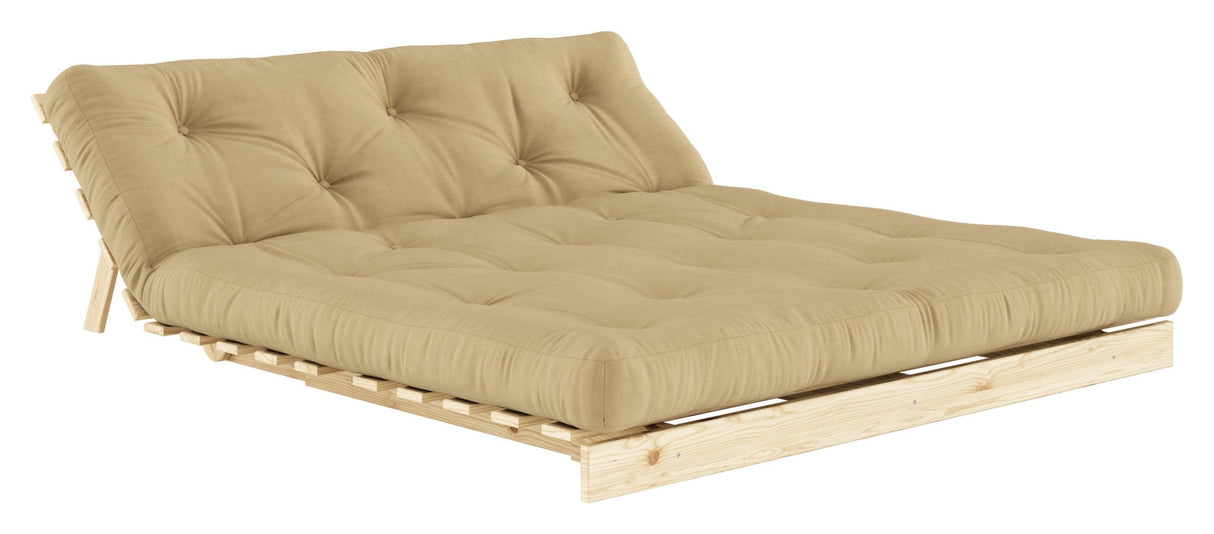 Røtter 160 sofa seng, furu/hvete beige,