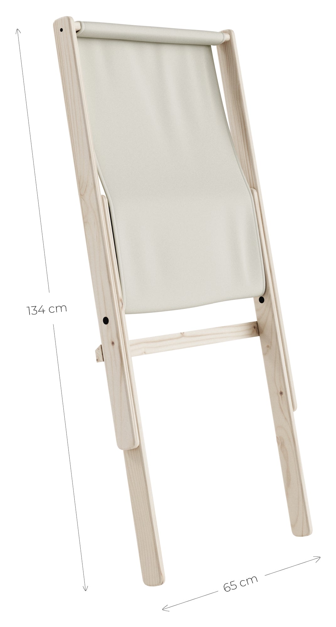 Boogie Lounge Chair, Pine/Off White