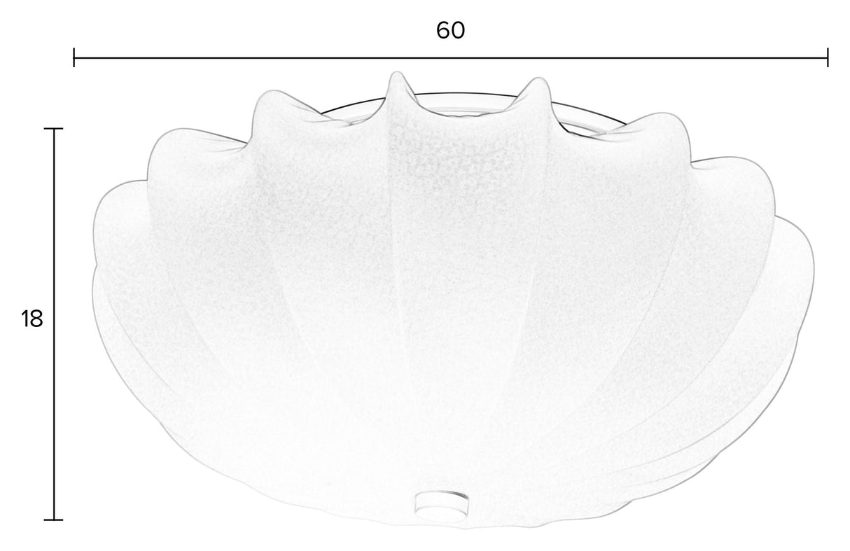 homii shem taklampe ø60, hvit