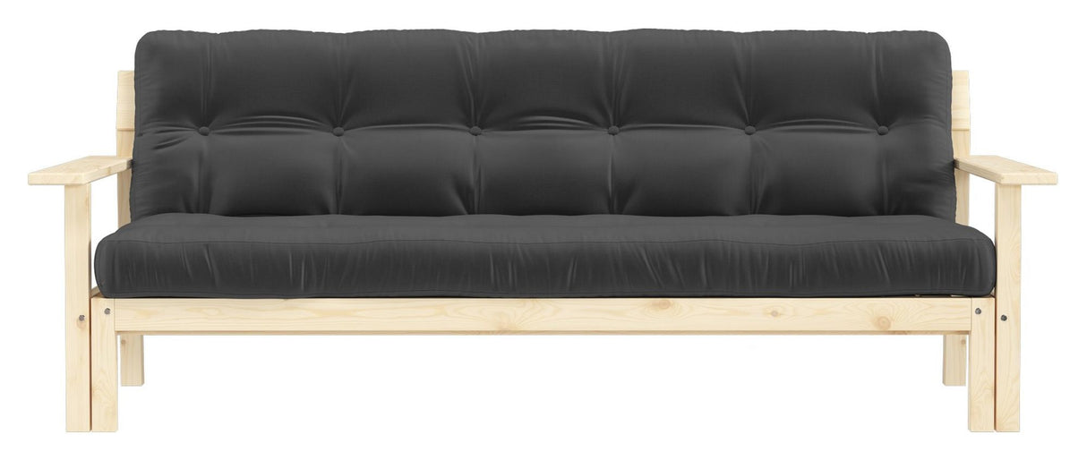 Slapp av sofa seng 190x100, mørk grå