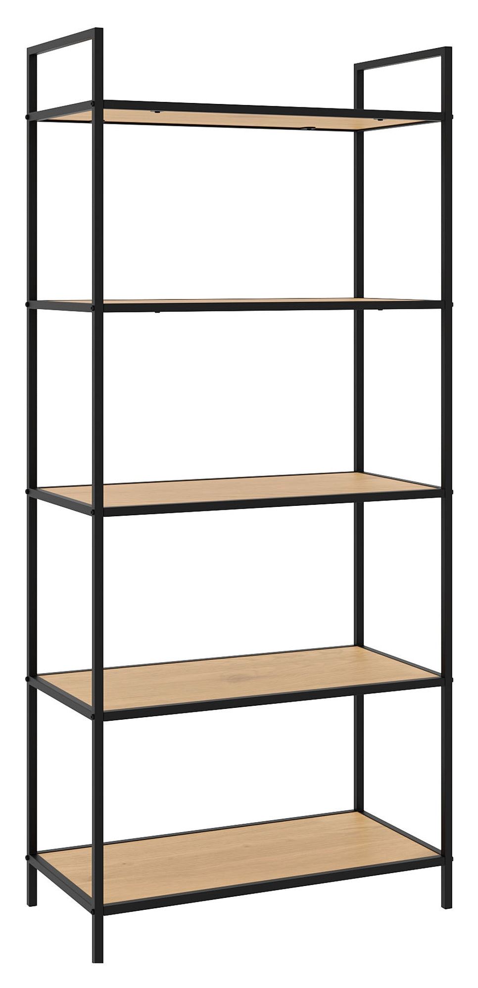 Altino, hylle 156cm - svart/eik