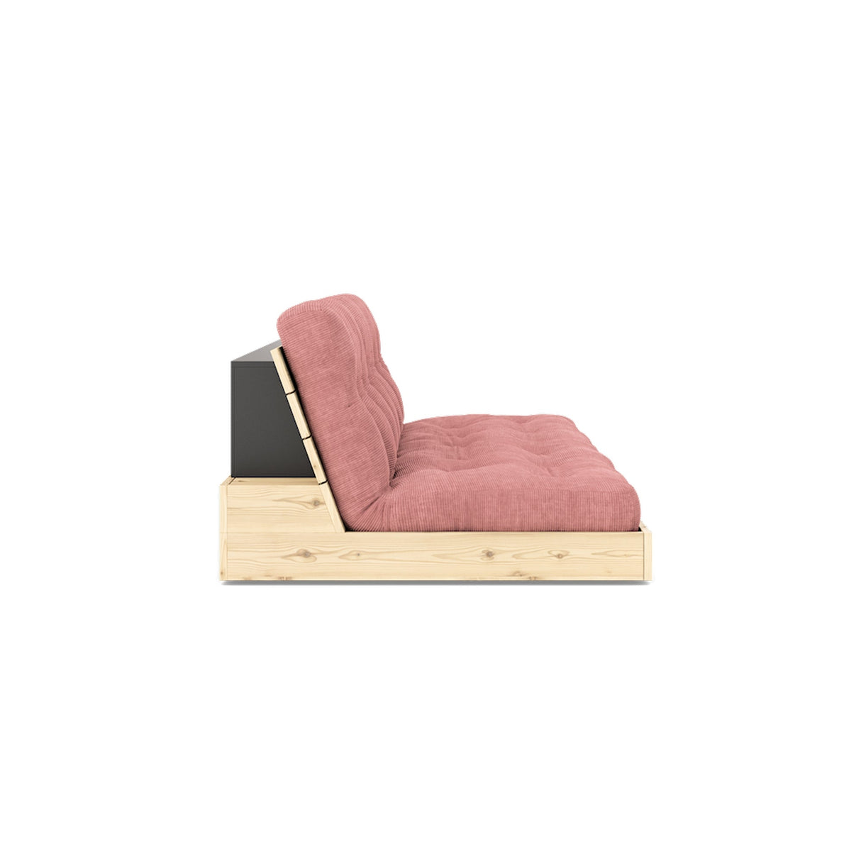 Base sofa seng, sorbet rosa/natur