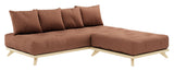 Senza Daybed, Pine/Clay Brown