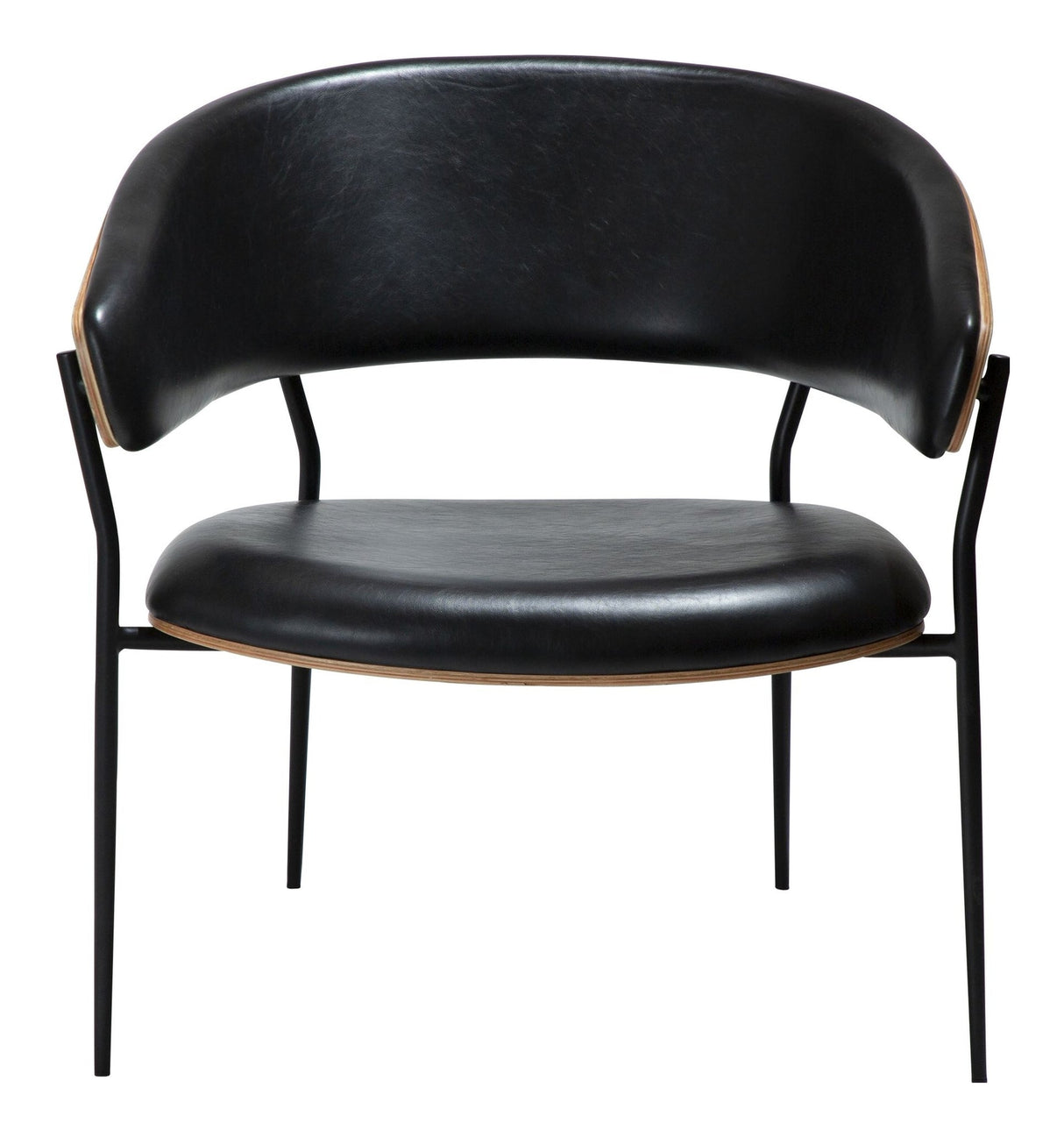 CRIB Lounge Chair, mørk eik/sort 