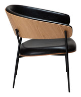 CRIB Lounge Chair, svart/eik 