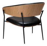 CRIB Lounge Chair, svart/eik 