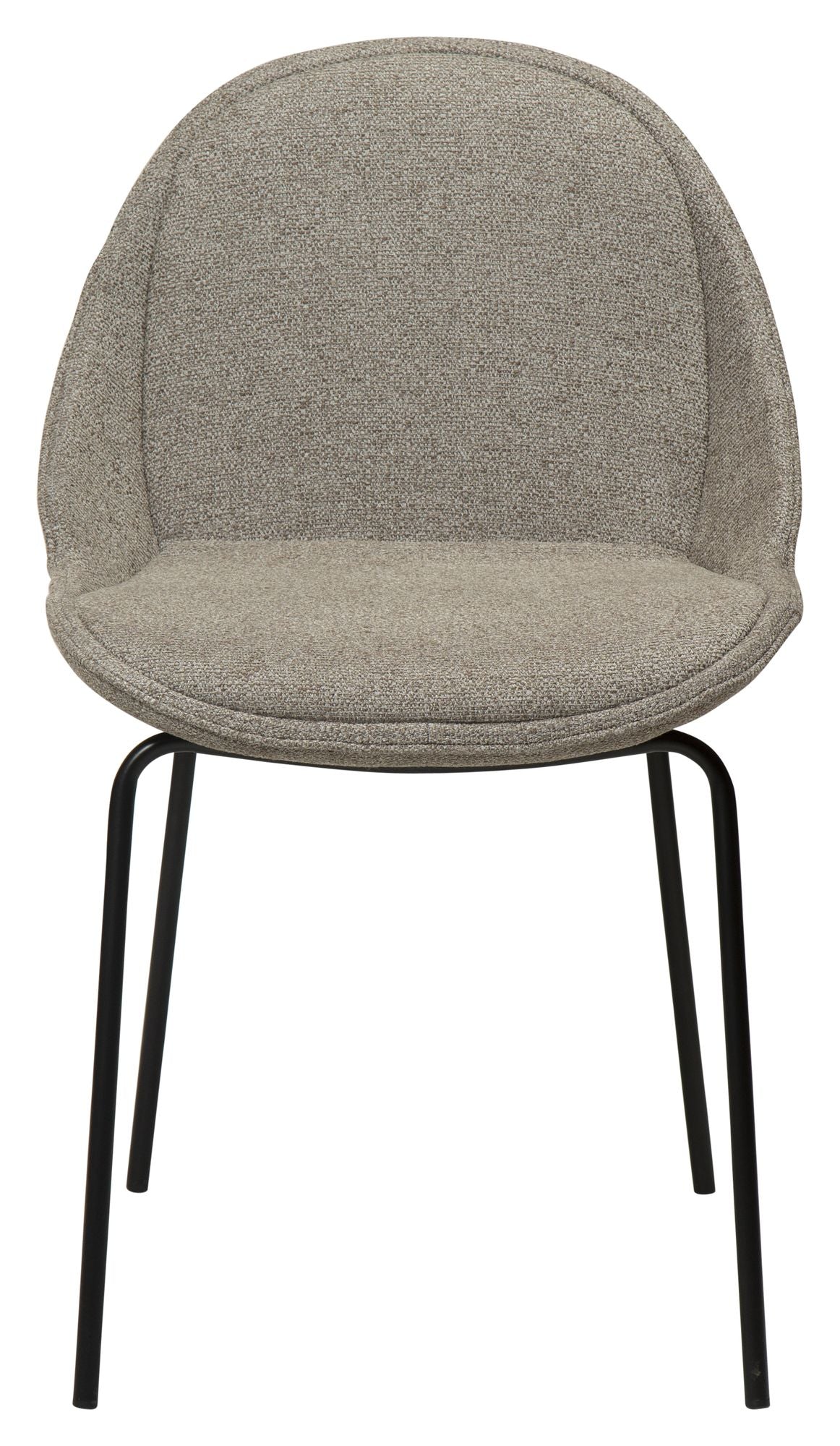 Arch Dining Chair, Pebble Earth Bouclé Stoff