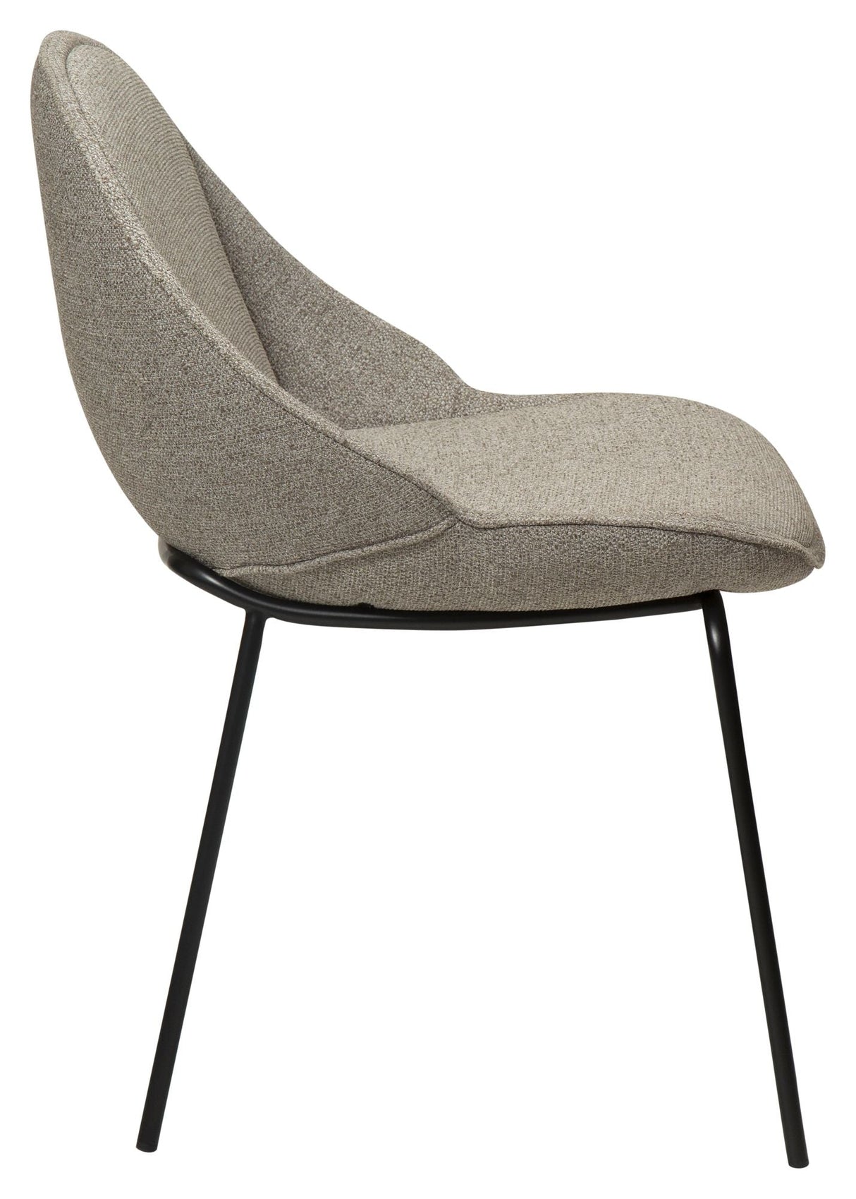 Arch Dining Chair, Pebble Earth Bouclé Stoff