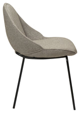 Arch Dining Chair, Pebble Earth Bouclé Stoff