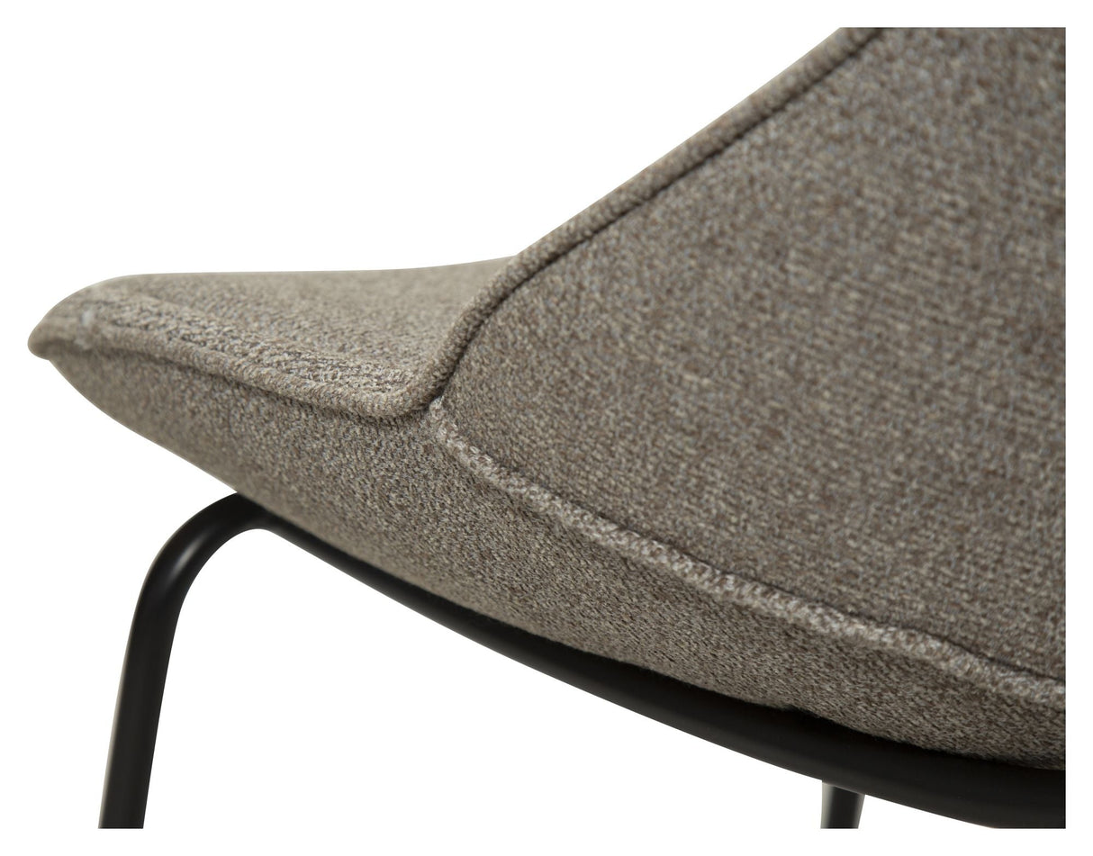 Arch Dining Chair, Pebble Earth Bouclé Stoff