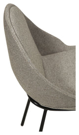 Arch Dining Chair, Pebble Earth Bouclé Stoff