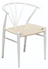 Delta Dining Chair, White W. Natursete