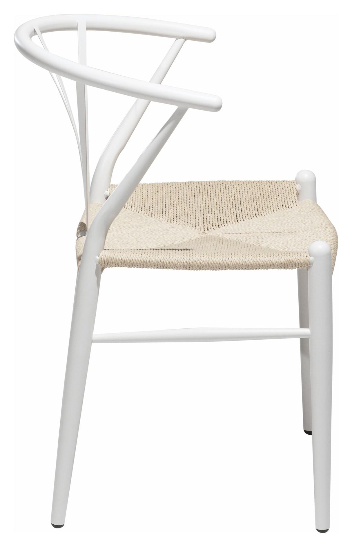 Delta Dining Chair, White W. Natursete