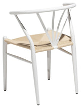 Delta Dining Chair, White W. Natursete