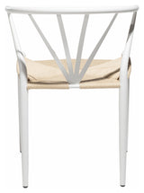 Delta Dining Chair, White W. Natursete