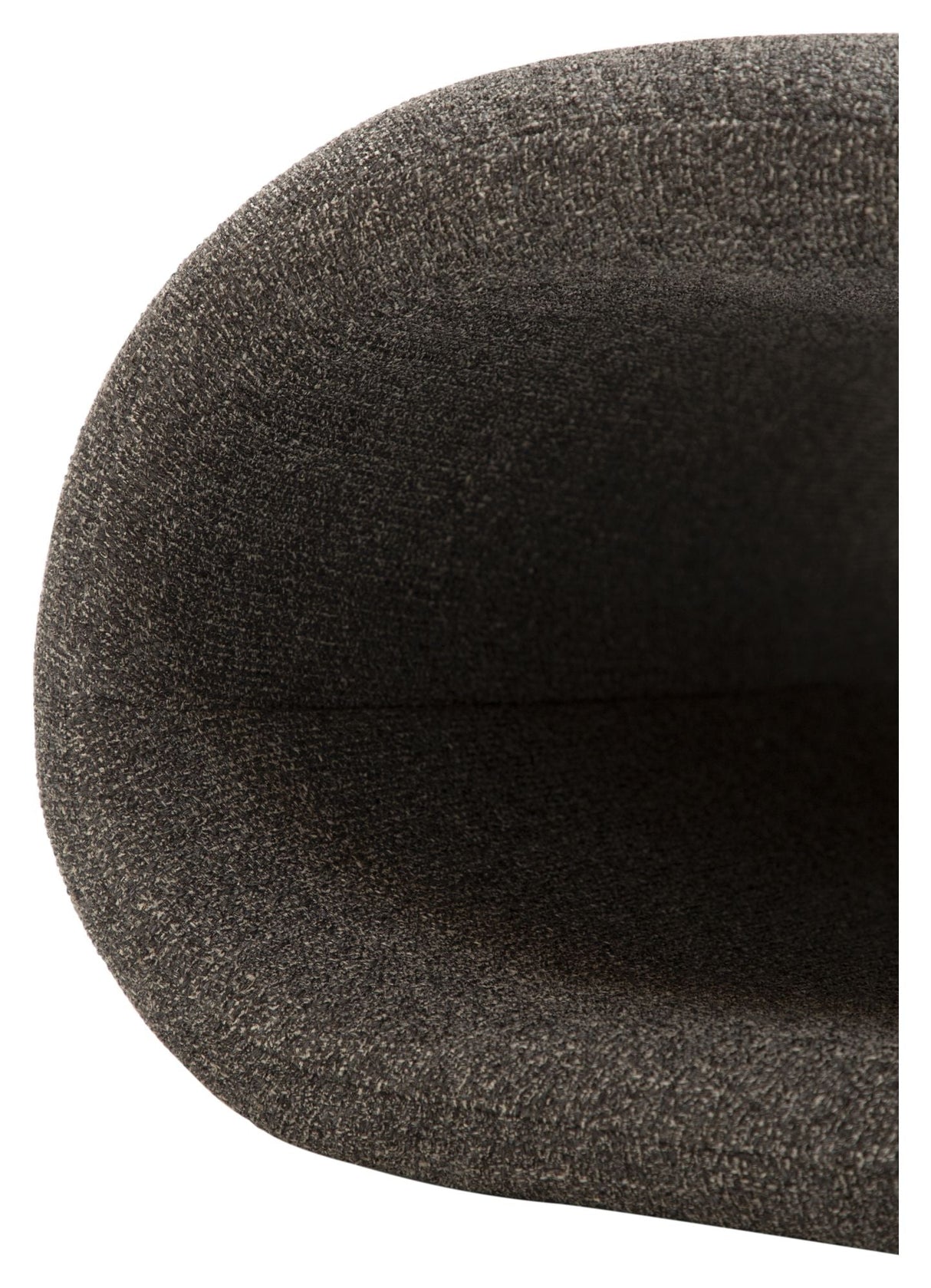 Dubna Lounge Chair, Pebble Grey Bouclé Stoff