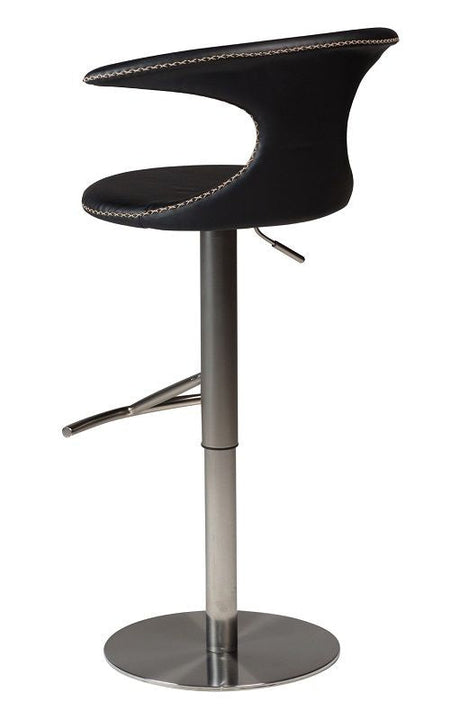 Flair Barstool Black Leather