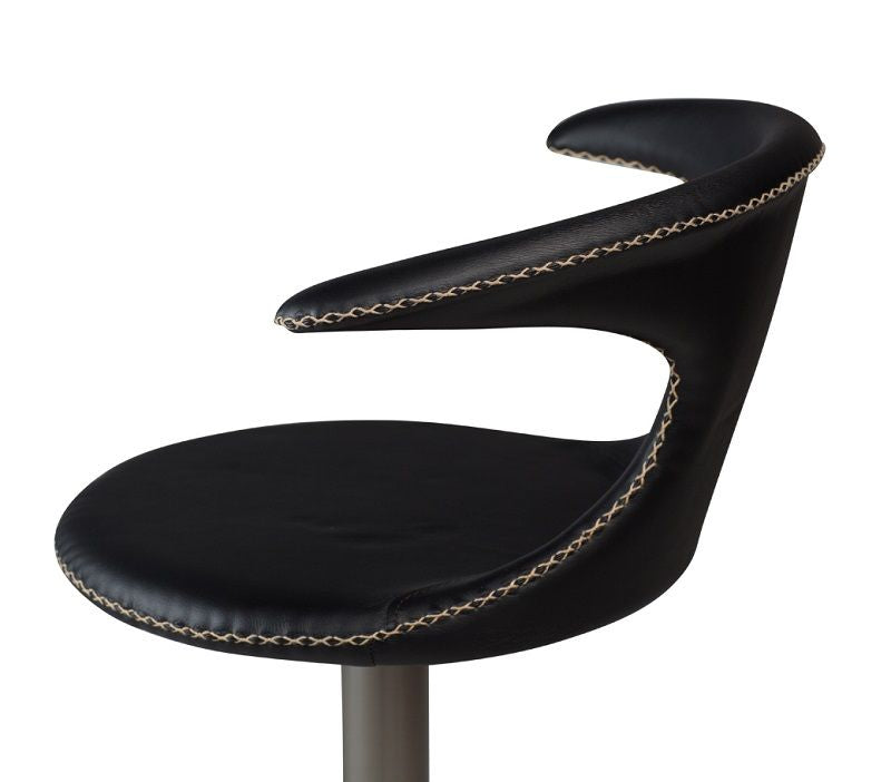 Flair Barstool Black Leather