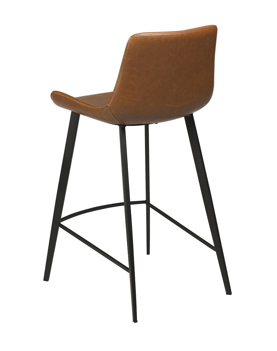 Hype Bar Stool Light Brown Leatherette, SH: 65cm