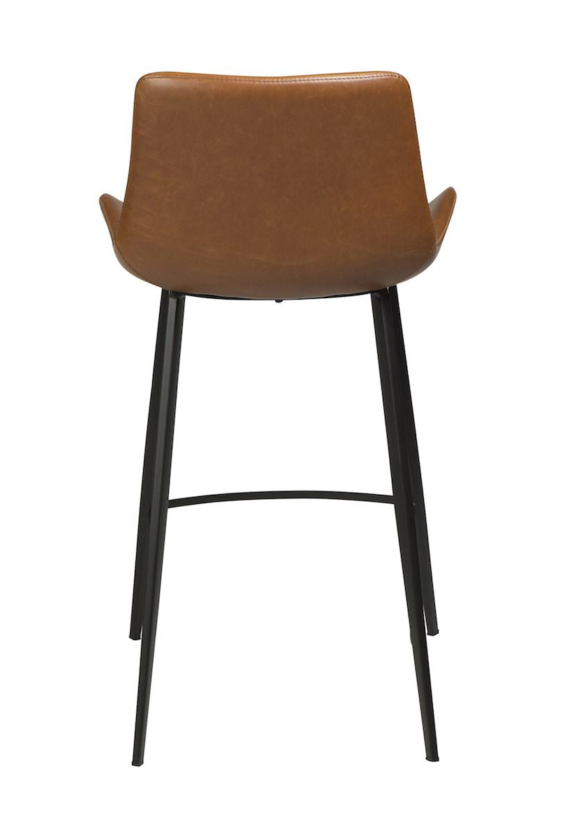 Hype Bar Stool Light Brown Leatherette, SH: 65cm