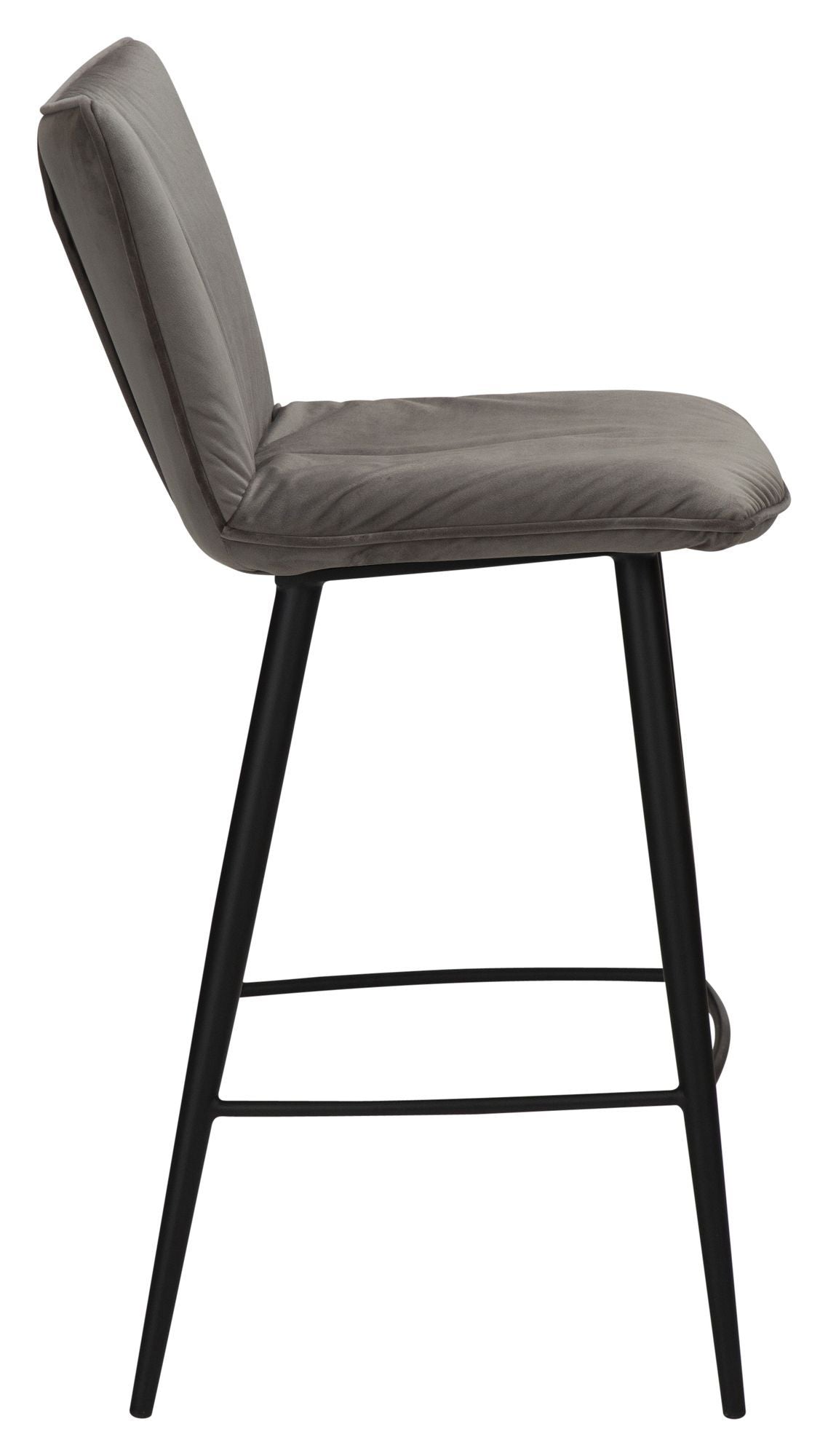 Bli med på Bar Stool, Alu-Gray Velor, SH: 67cm