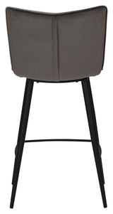 Bli med på Bar Stool, Alu-Gray Velor, SH: 67cm