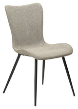 Medusa Dining Chair, Pebble Earth Bouclé Stoff