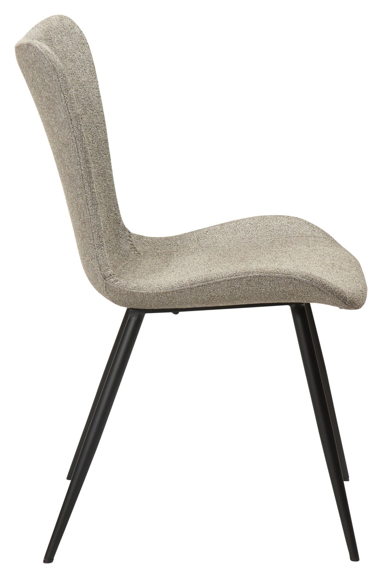 Medusa Dining Chair, Pebble Earth Bouclé Stoff