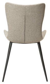 Medusa Dining Chair, Pebble Earth Bouclé Stoff