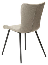 Medusa Dining Chair, Pebble Earth Bouclé Stoff