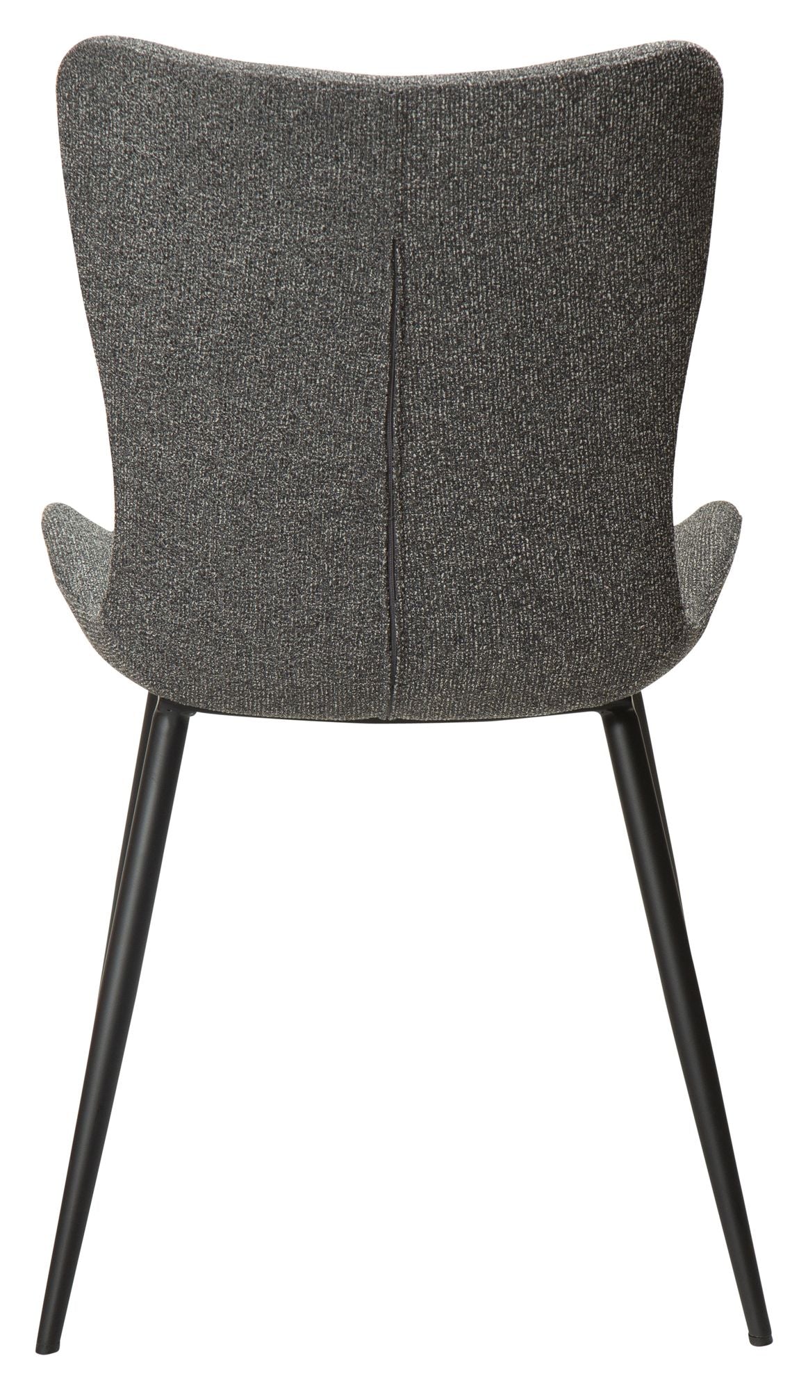 Medusa Dining Chair, Pebble Grey Bouclé Stoff