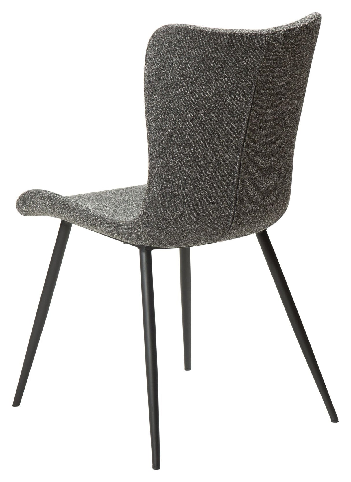 Medusa Dining Chair, Pebble Grey Bouclé Stoff