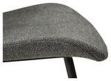 Medusa Dining Chair, Pebble Grey Bouclé Stoff