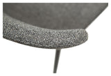 Medusa Dining Chair, Pebble Grey Bouclé Stoff