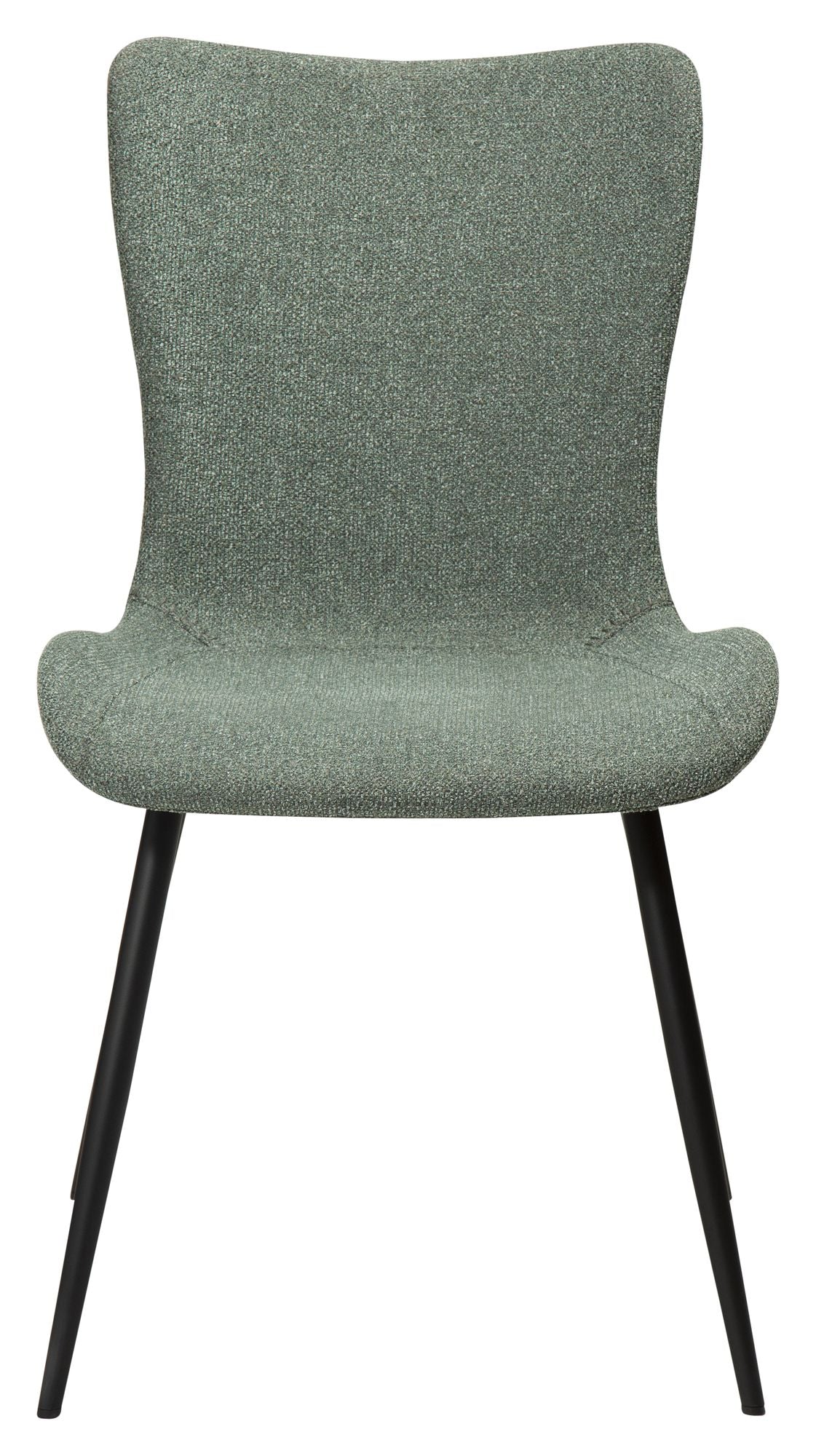 Medusa Dining Chair, Pebble Green Bouclé Stoff