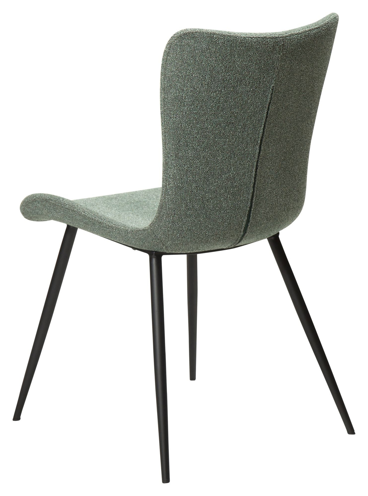 Medusa Dining Chair, Pebble Green Bouclé Stoff