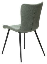 Medusa Dining Chair, Pebble Green Bouclé Stoff