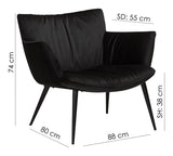 Bli med i Lounge Chair, Meteorite Black Velvet