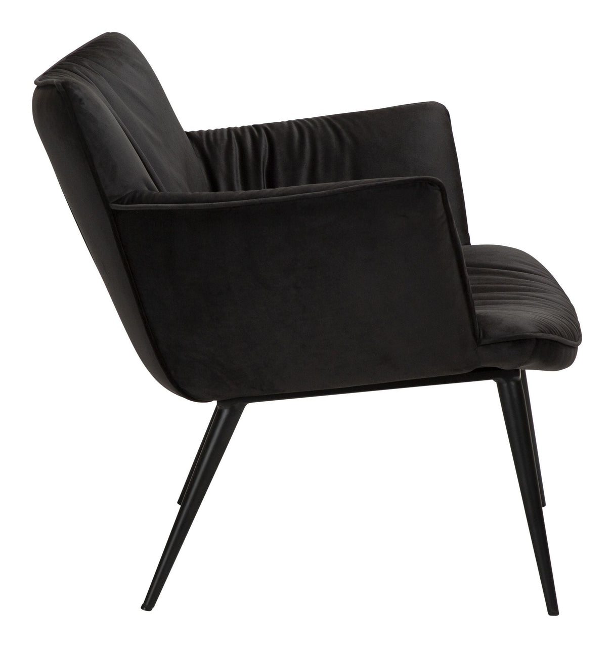 Bli med i Lounge Chair, Meteorite Black Velvet