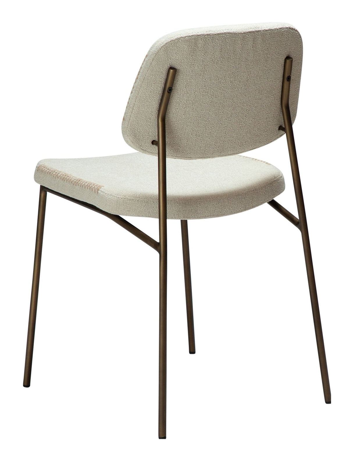 MENTA Spisestuestol, Hvit/beige Stoff 