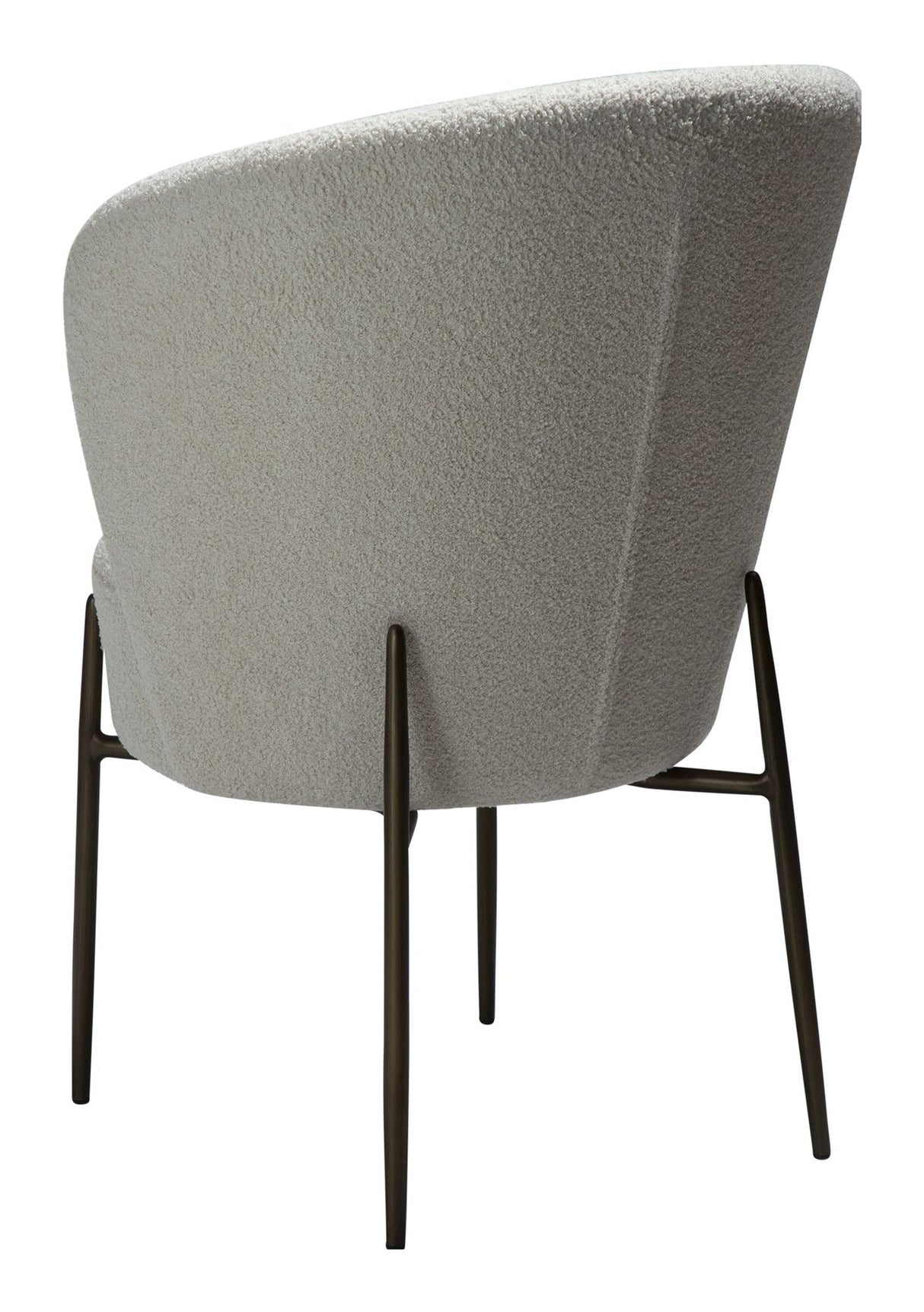 ORBIT Spisestuestol, Hvit/beige Stoff 