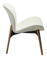 PARAGON Lounge Chair, Hvit/beige stoff 