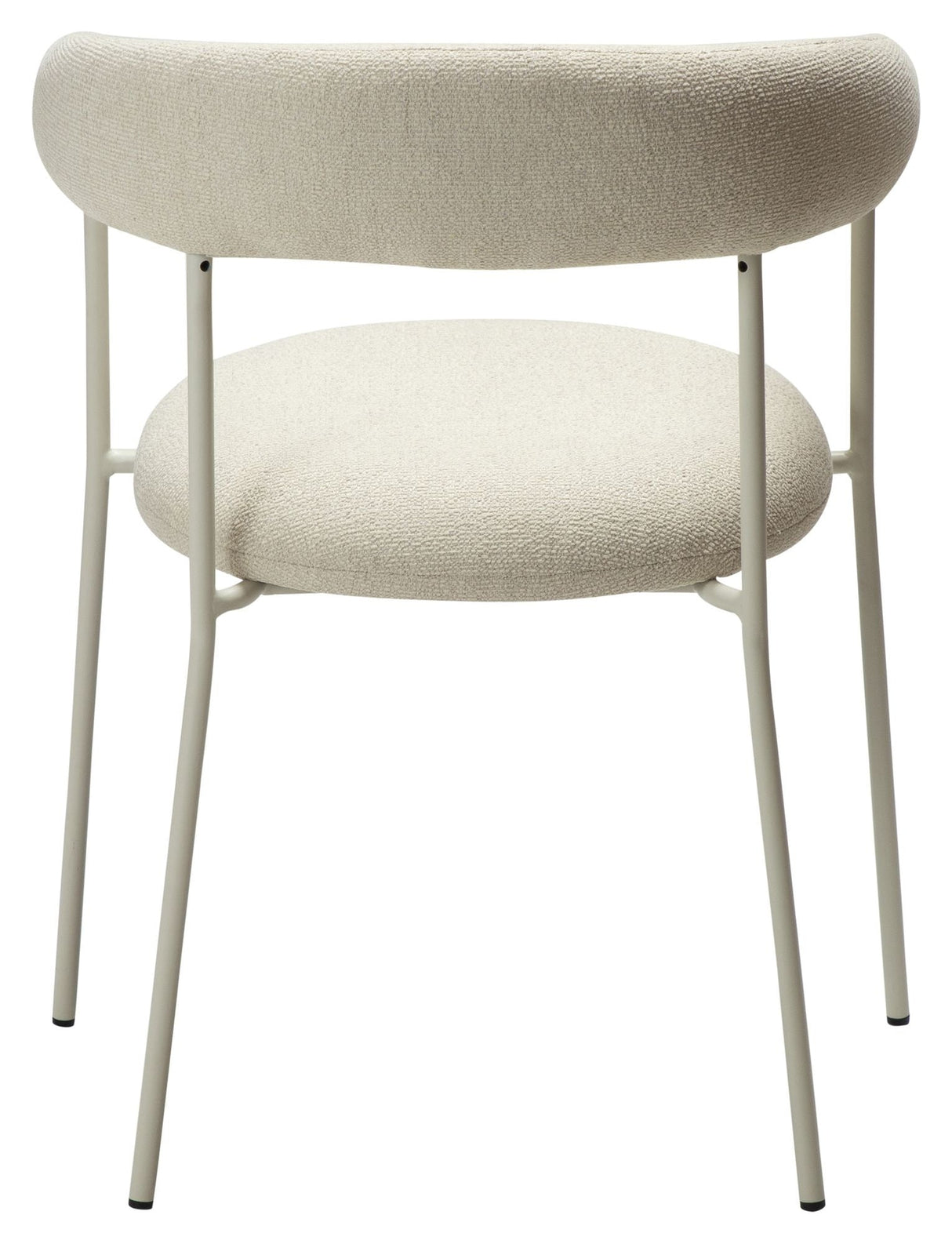 Plenti spisestol med armlener, beige bouclé